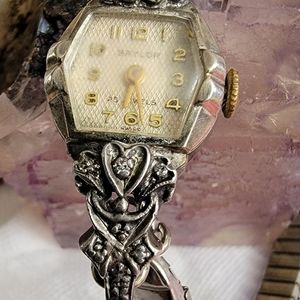 Antique Baylor gold and diamond watch